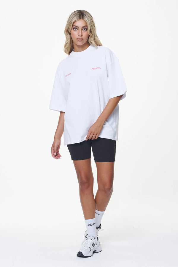 PEGADOR LORNA BOXY TEE WHITE