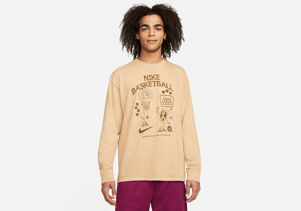 NIKE PREMIUM LONG SLEEVE TEE YUKON BROWN