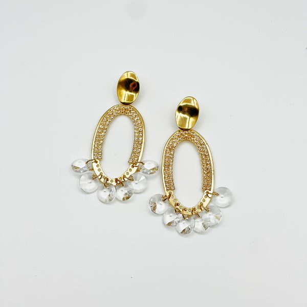 Fancy Oval Earrings