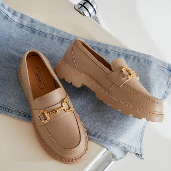 Casual Style Loafers Apricot