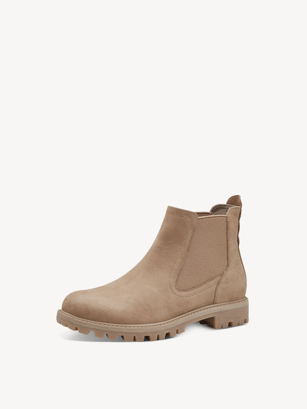 Leather Camel Chelsea Boots